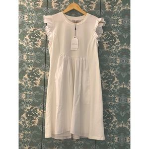 English Factory Knit Poplin Mixed Dress